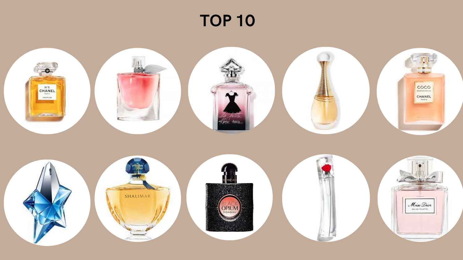 Top 10 des meilleurs parfums pour femme !